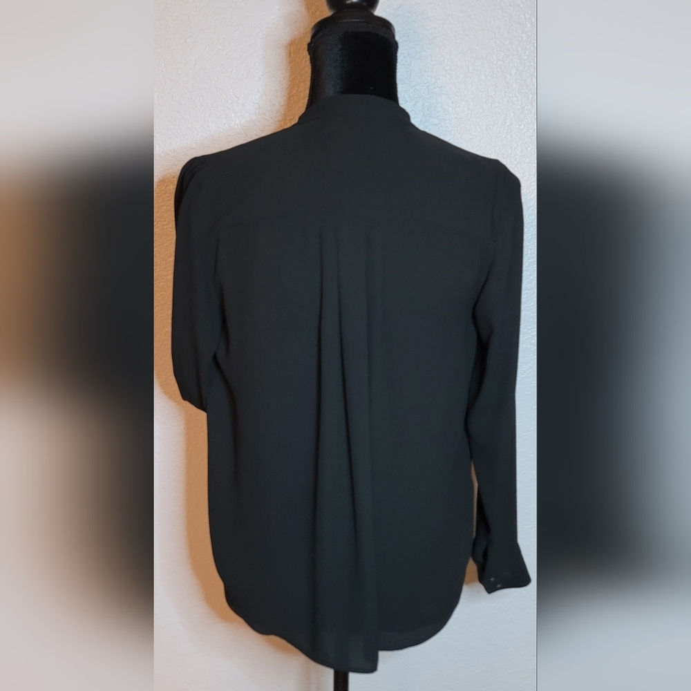 Ann Taylor Black Button Down Blouse - image 2